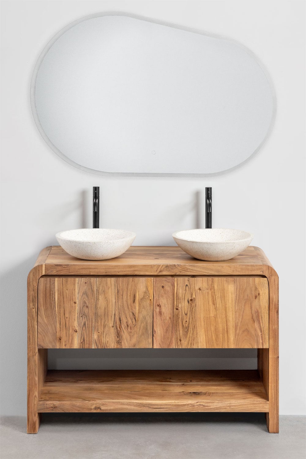 Ensemble de meuble de salle de bain en bois Vacry, image de la galerie 2