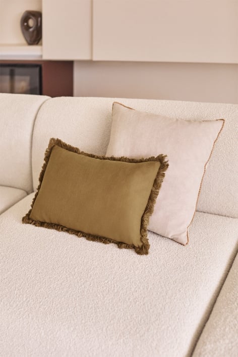 Coussin rectangulaire 30x50 cm en coton Soncey
