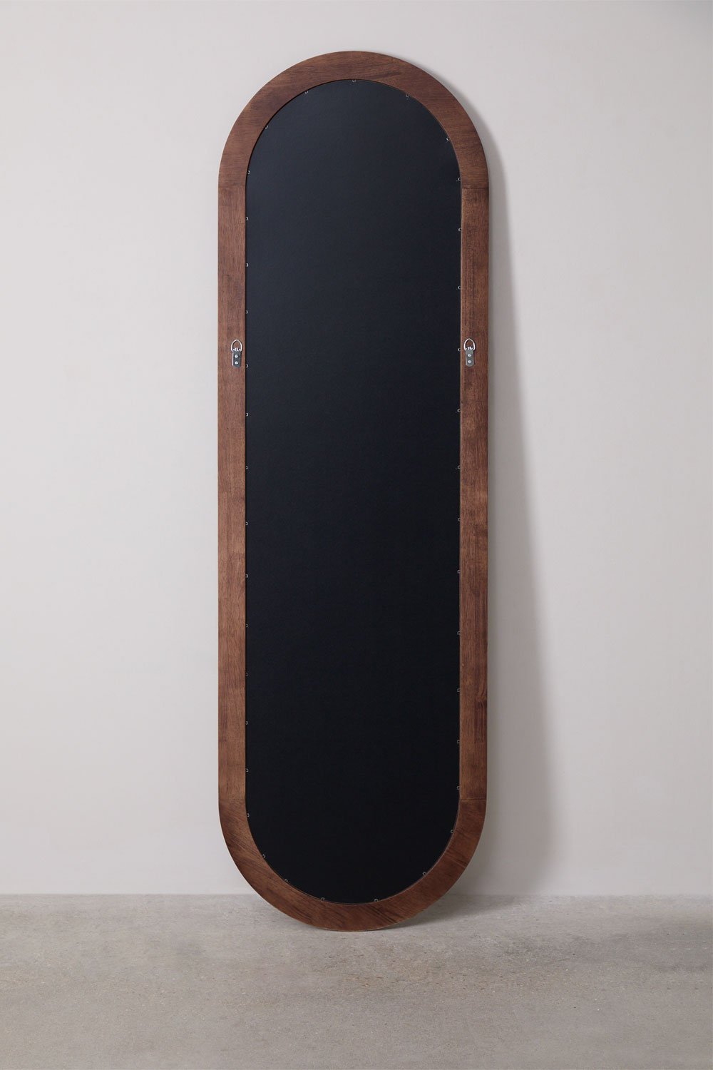 Miroir mural ovale 50x165 cm en bois de chêne Munar, image de la galerie 5