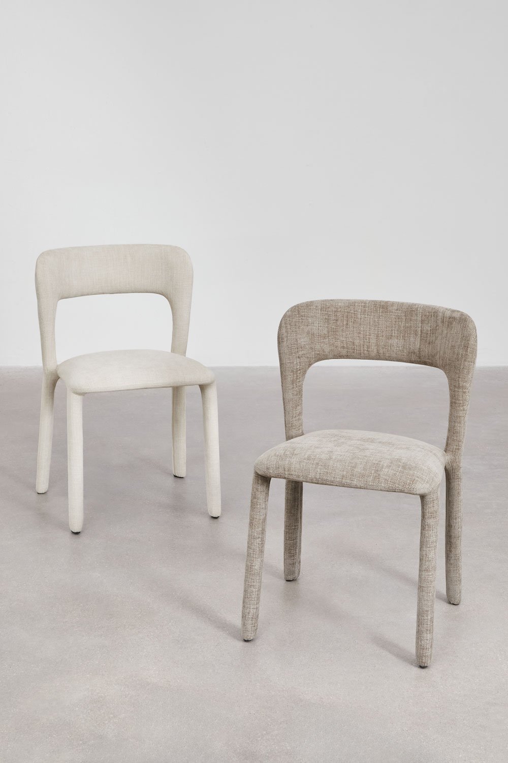 Pack de 2 chaises de salle à manger rembourrées Brusel, image de la galerie 9