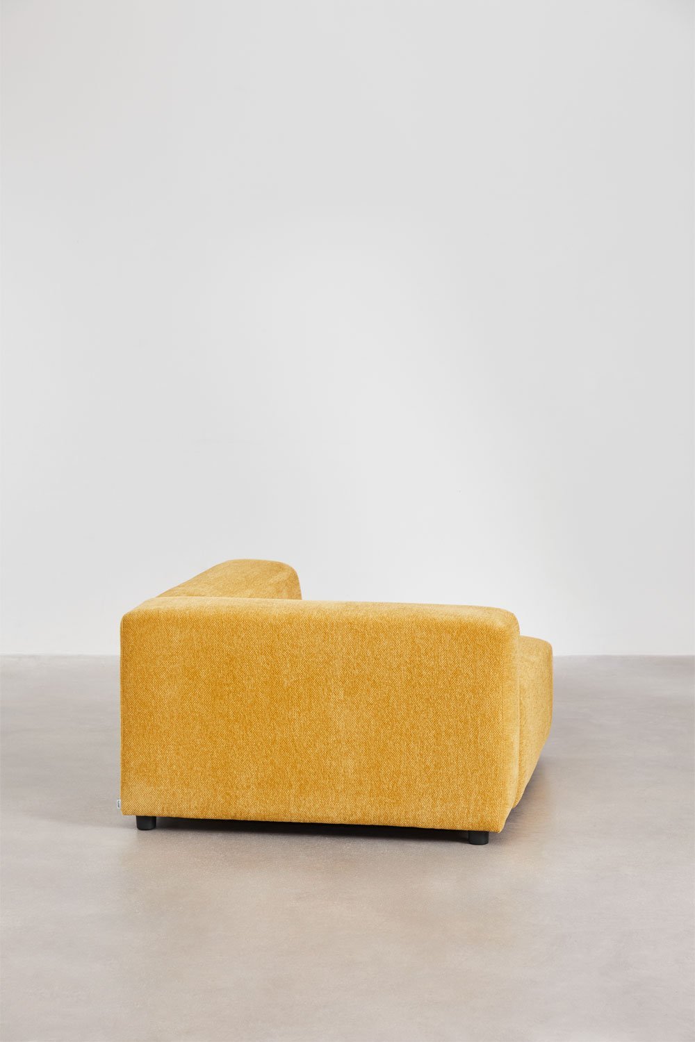 Module d'angle gauche 135x113 cm avec accoudoir haut pour canapé modulaire Bruna, image de la galerie 3