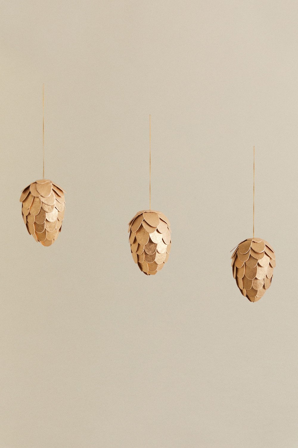 Pack de 3 décorations de Noël en papier Elysia, image de la galerie 2