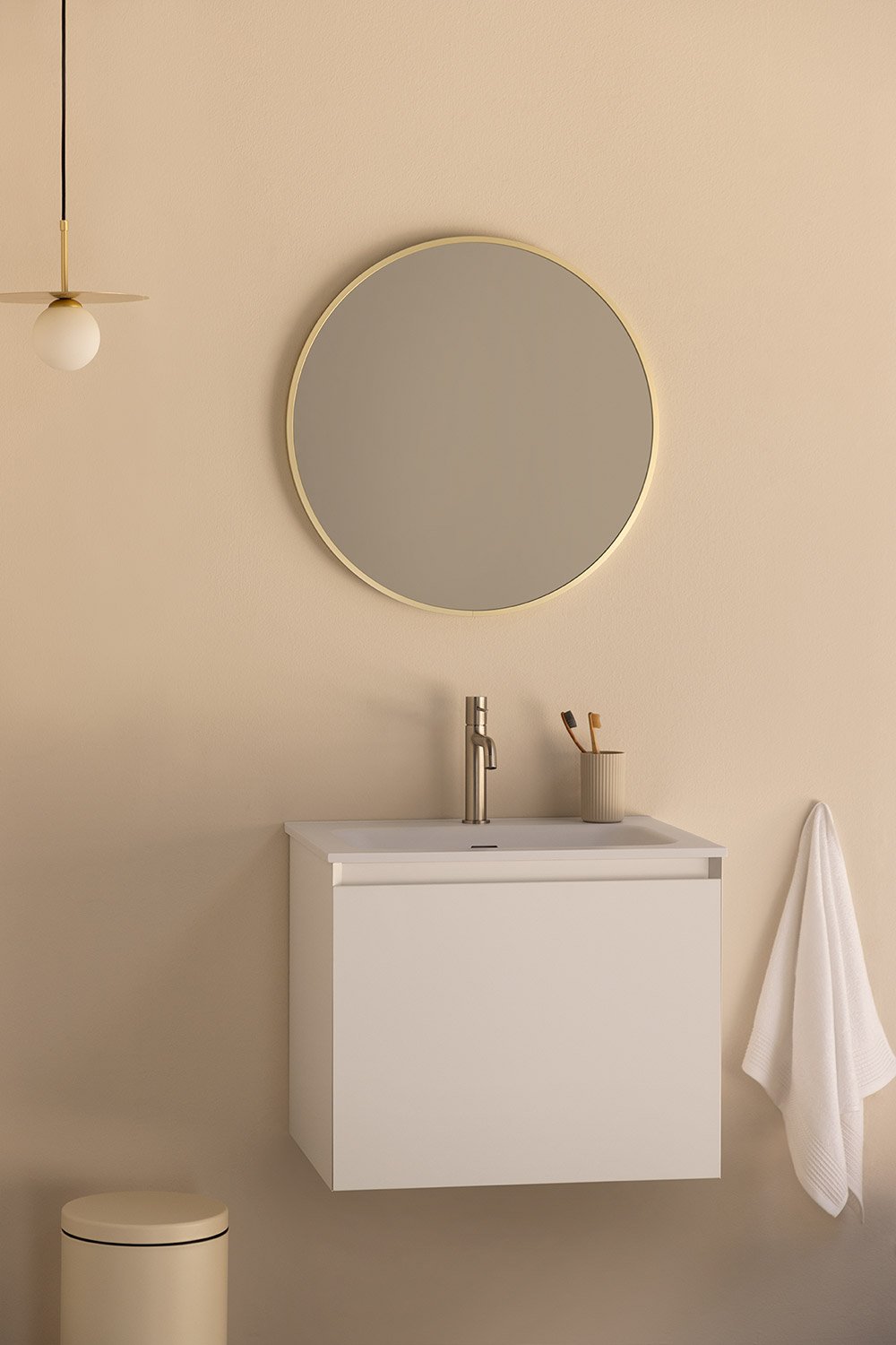 Ensemble de meubles de salle de bain en bois Macrae avec lavabo intégré    , image de la galerie 1