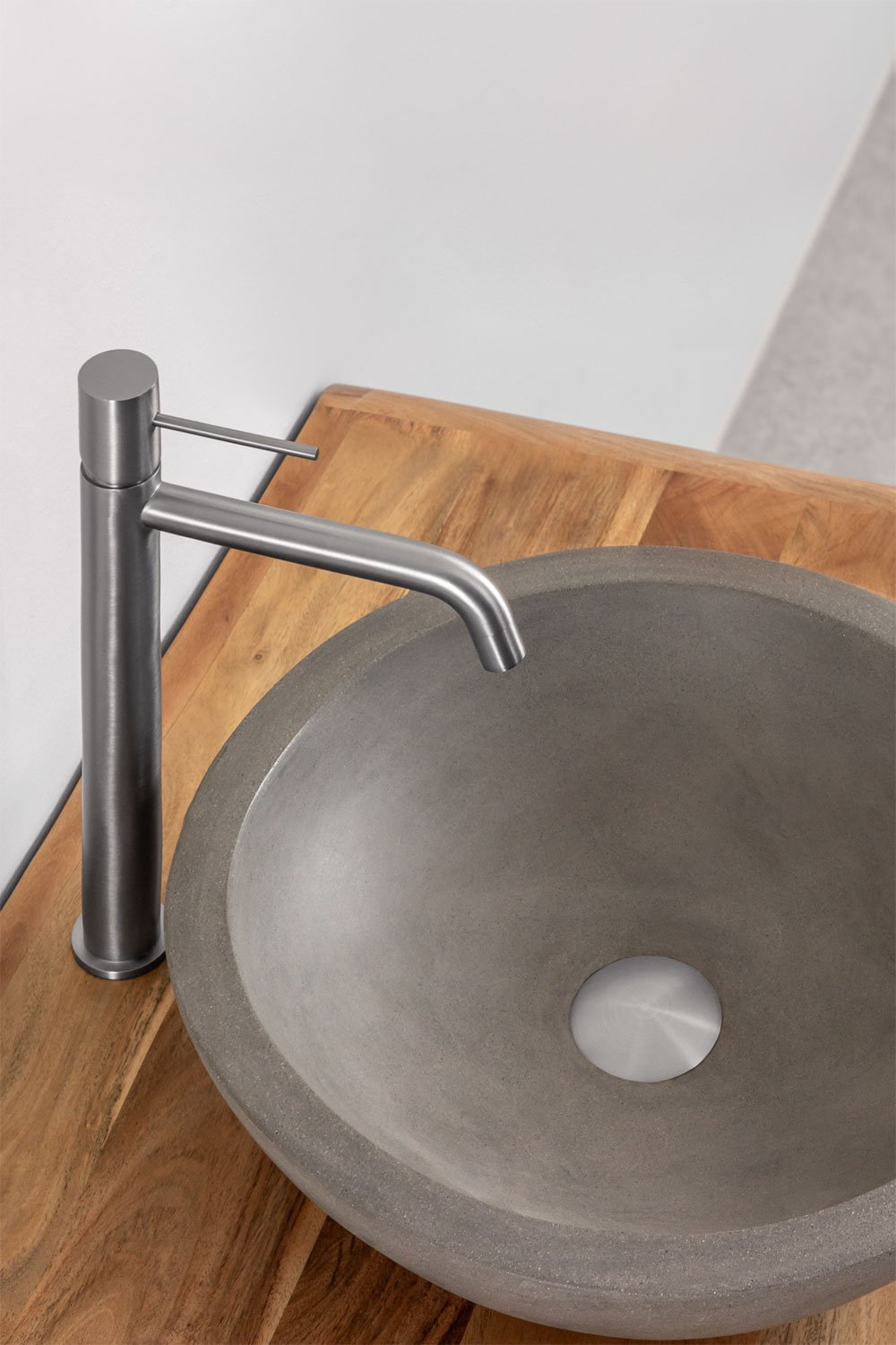 Ensemble robinet de lavabo et bonde de vidage en laiton Orveta Click-Clack, image de la galerie 1