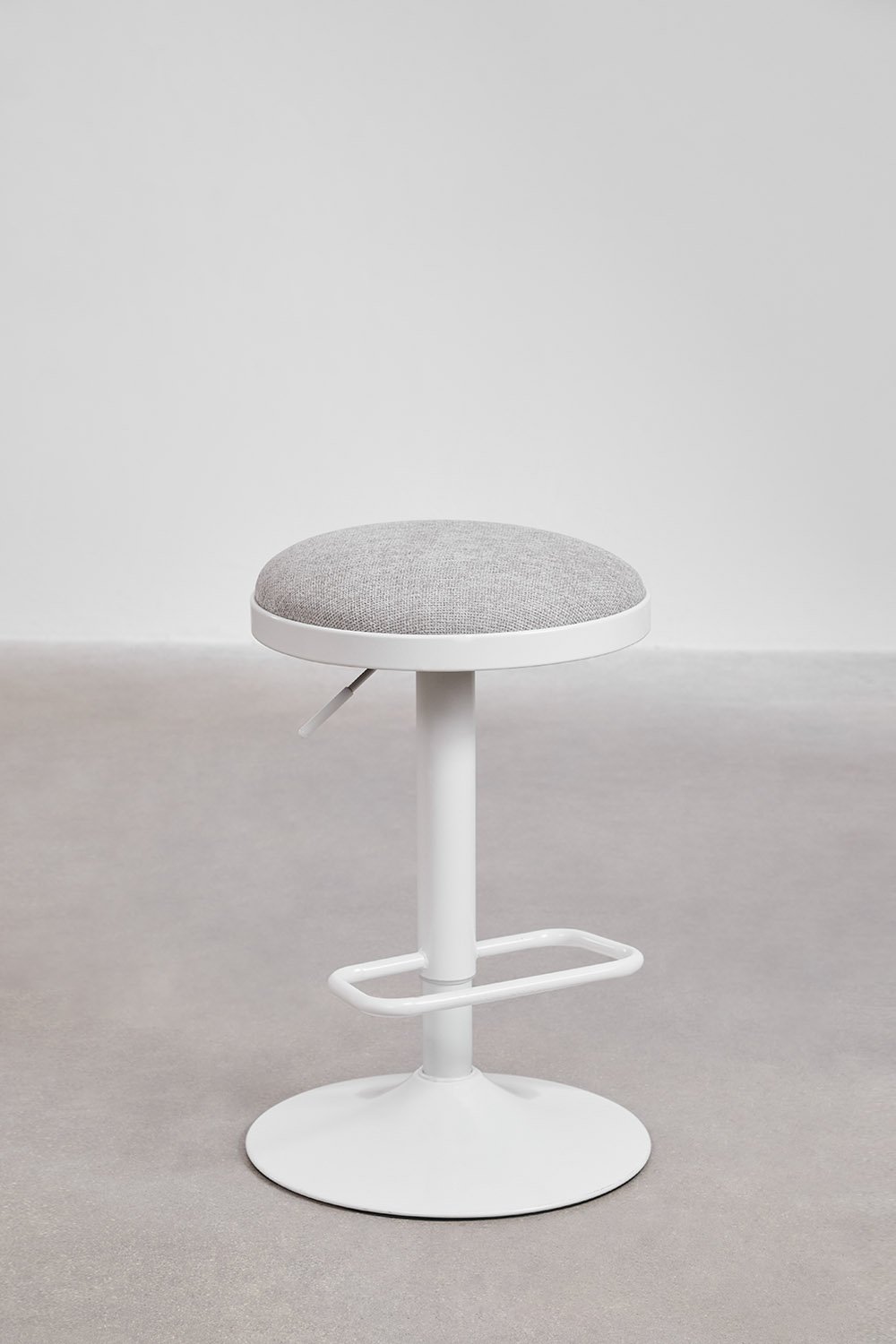 Tabouret haut réglable Igarasi en métal et tissu, image de la galerie 4