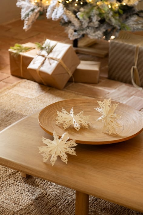 Pack de 3 décorations de Noël en papier Vericsel