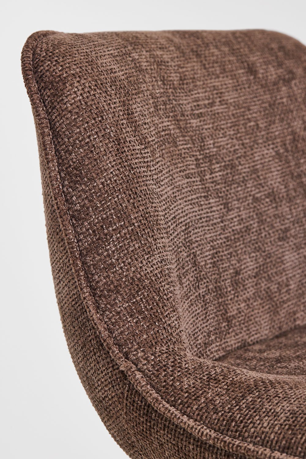 Tabouret haut réglable avec dossier en métal et tissu Igarasi, image de la galerie 6