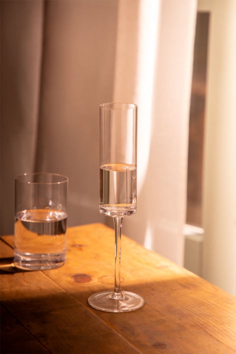 Pack de 4 coupes à champagne en verre 20 cl Lioare