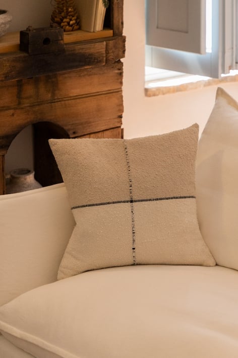 Coussin carré en coton (45x45 cm) Louisa Design