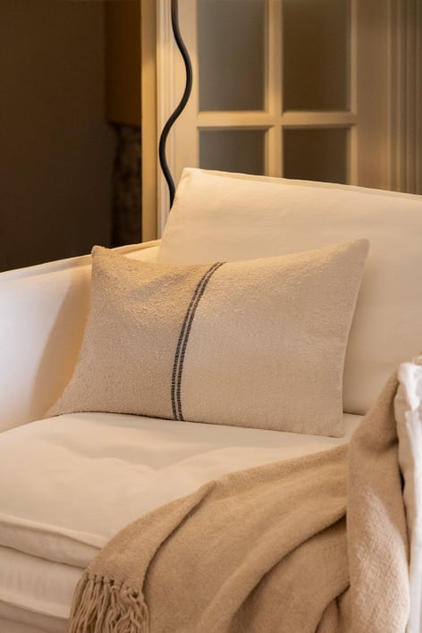 Coussin rectangulaire en coton (40x60 cm) Louisa