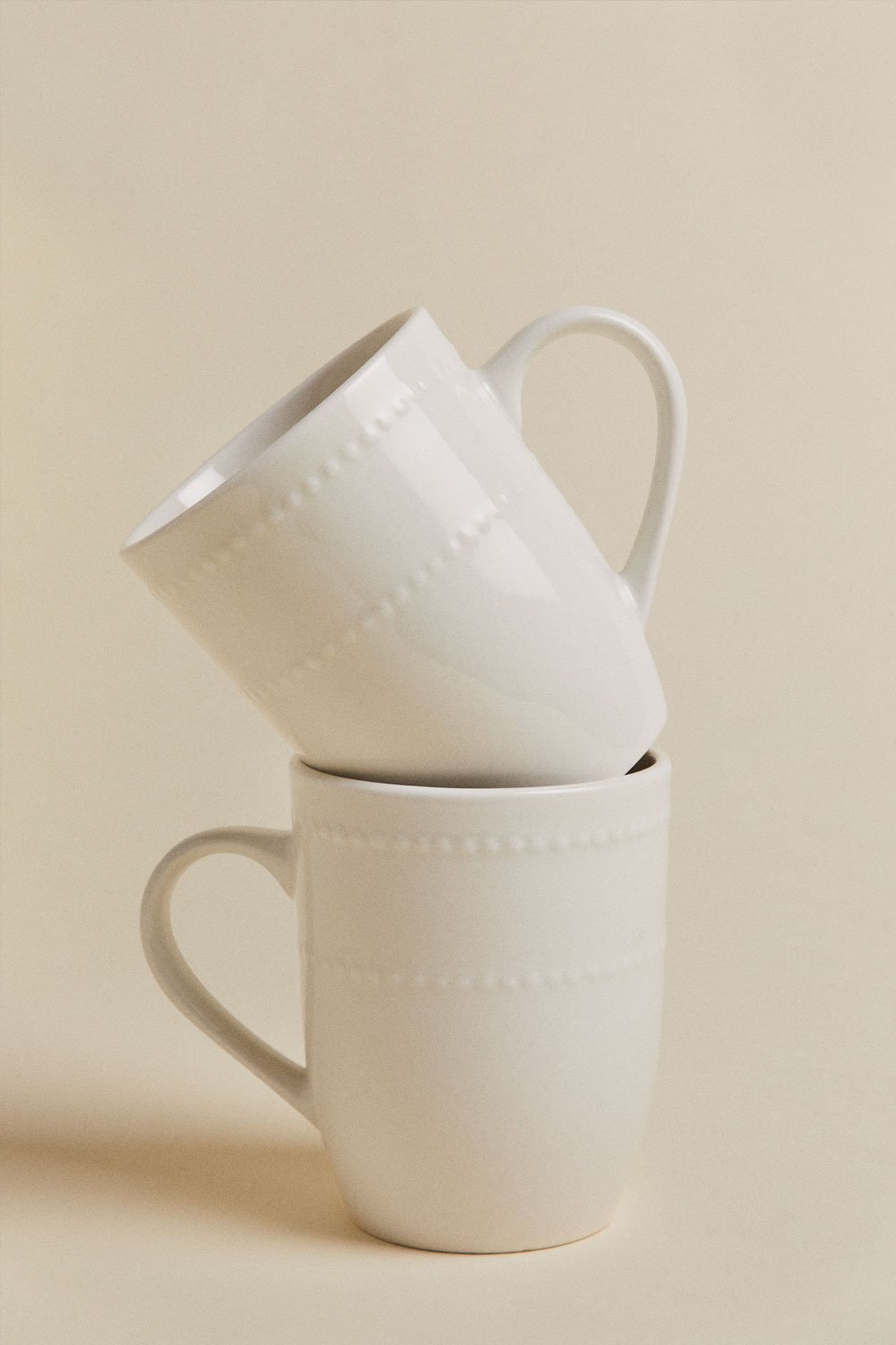 Pack de 2 tasses en porcelaine tendre 40 cl Borela, image de la galerie 2