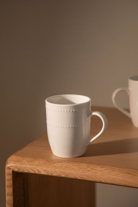 Pack de 2 tasses en new bone China 40 cl Borela