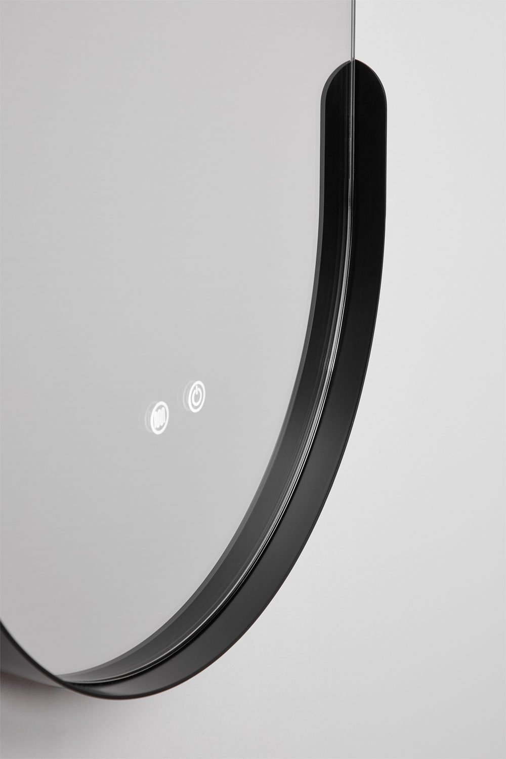 Miroir mural ovale 45x105 cm pour salle de bain avec lumière LED et anti-buée Vacson, image de la galerie 7