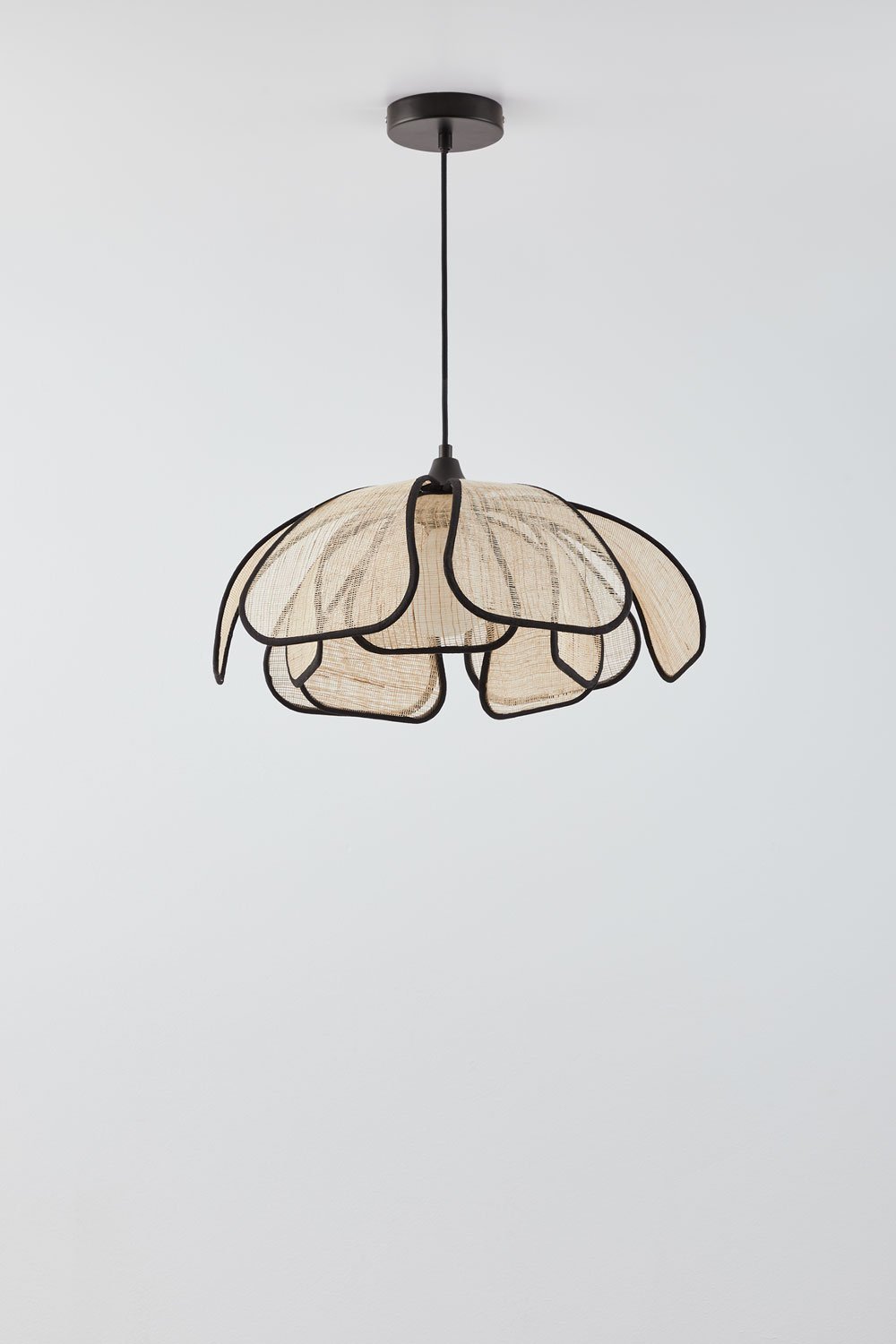 Lampe de plafond (Ø50 cm) en lin Vidson, image de la galerie 2