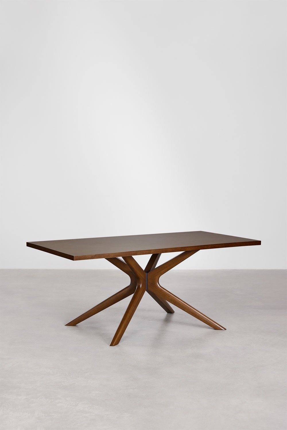 Table à manger rectangulaire 180x90 cm en bois Arnaiz, image de la galerie 3