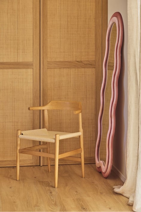 Chaise de salle à manger en bois de frêne New Noel - Bois Naturel