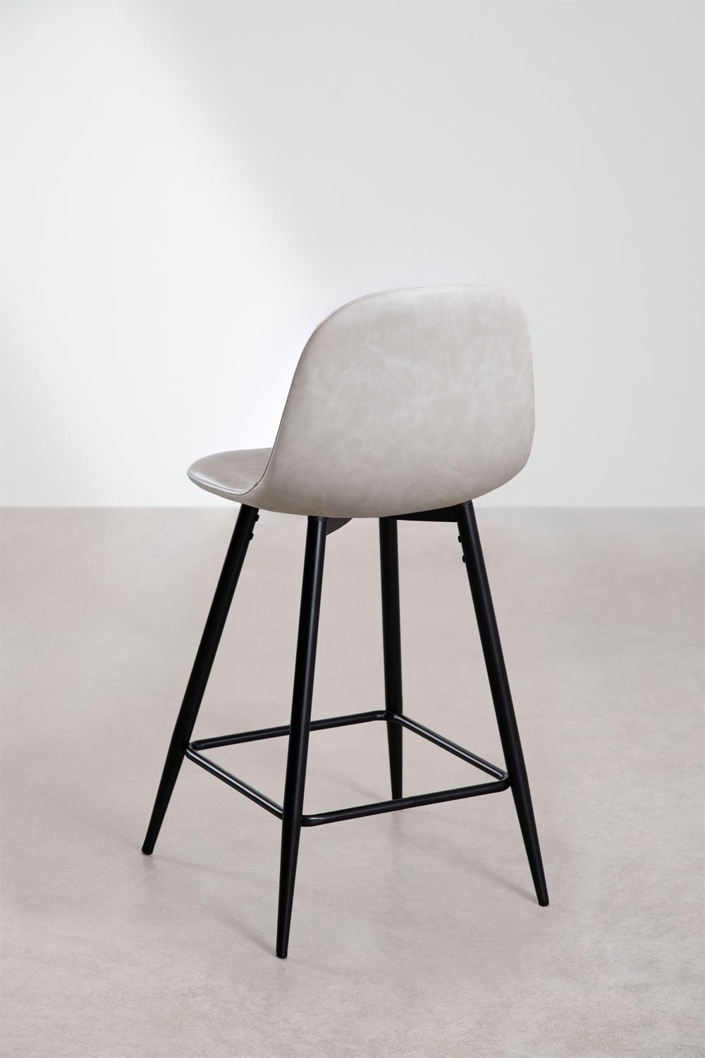 Lot de 4 tabourets hauts en similicuir Glamm, image de la galerie 4