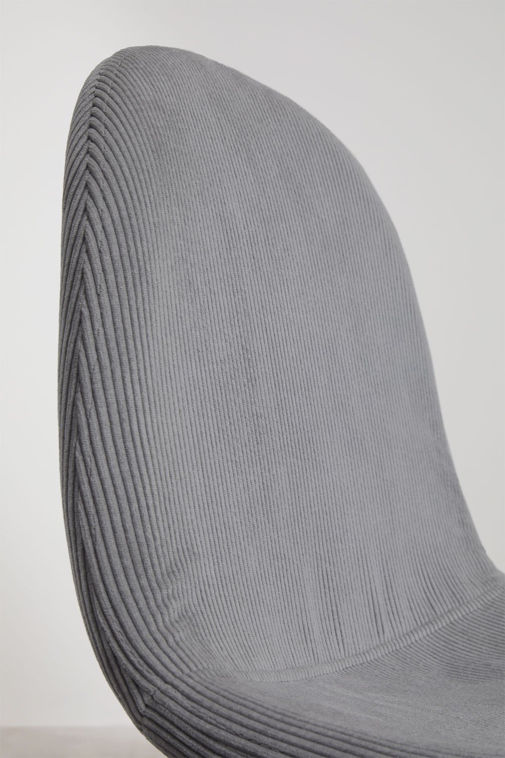 Tabouret haut en velours côtelé Glamm, image de la galerie 4