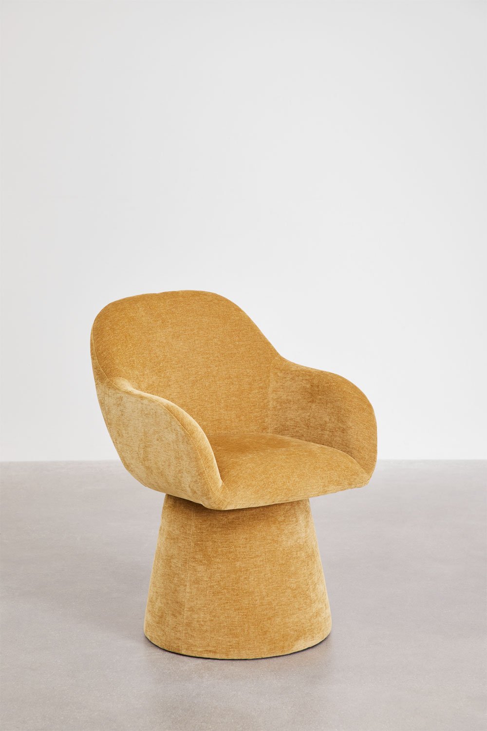 Chaise de salle à manger pivotante avec accoudoirs rembourrée Erica, image de la galerie 3