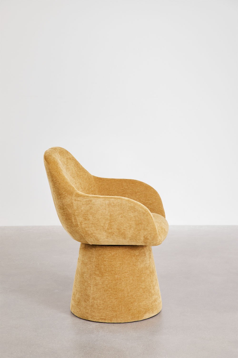 Chaise de salle à manger pivotante avec accoudoirs rembourrée Erica, image de la galerie 4