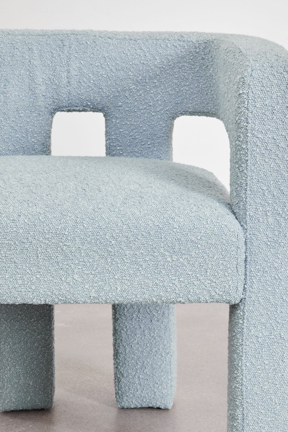 Pack de 4 chaises de salle à manger rembourrées Liara avec accoudoirs, image de la galerie 2