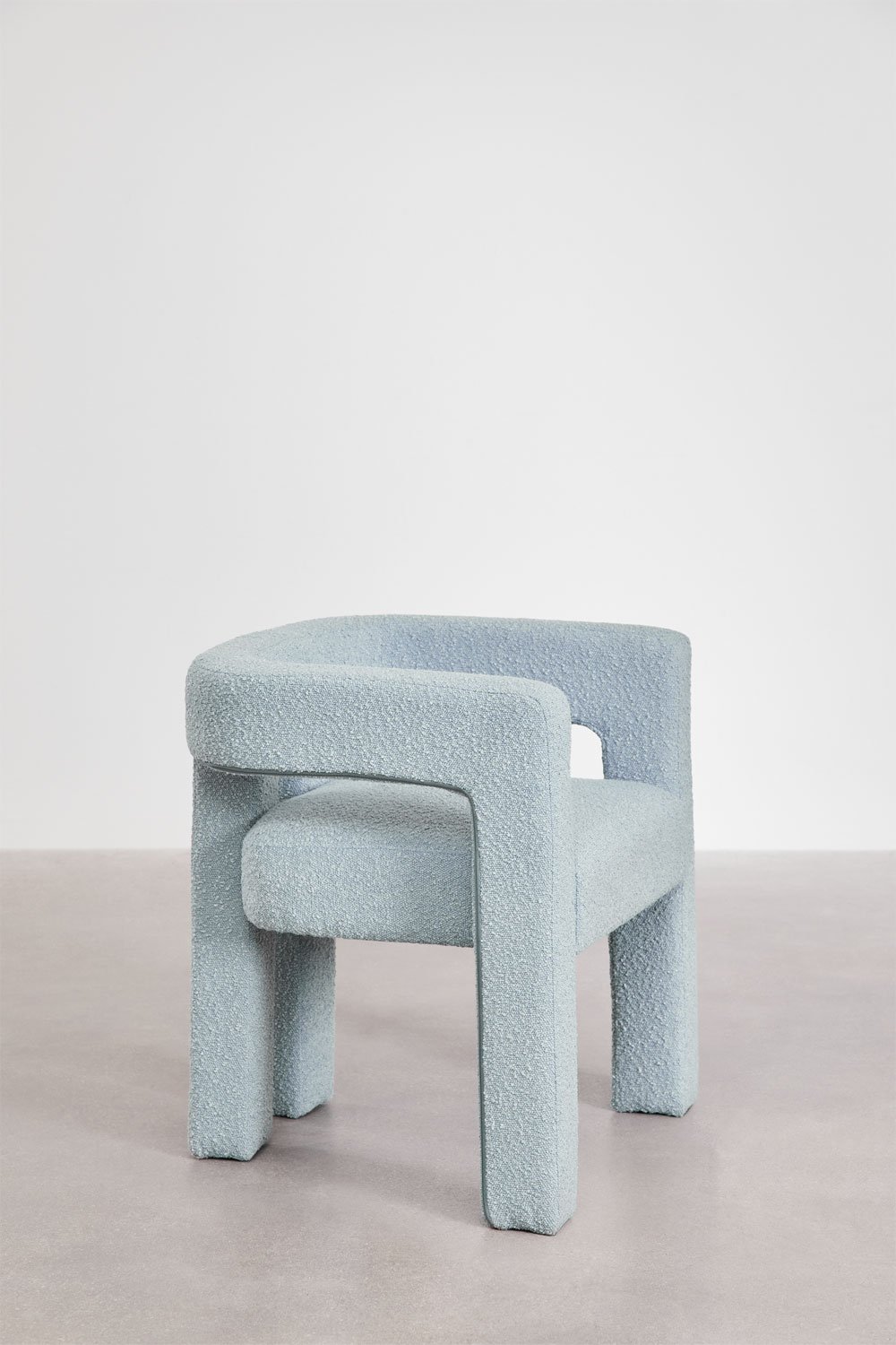 Pack de 4 chaises de salle à manger rembourrées Liara avec accoudoirs, image de la galerie 4