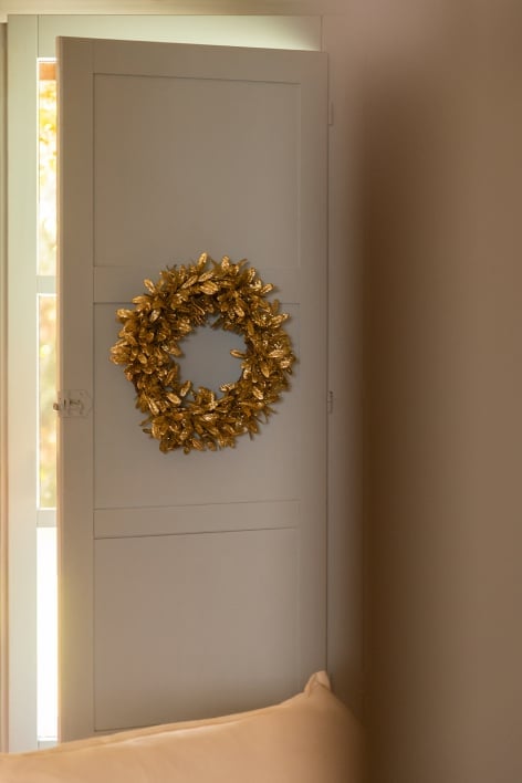 Couronne décorative de Noël Ø40 cm avec paillettes Luron