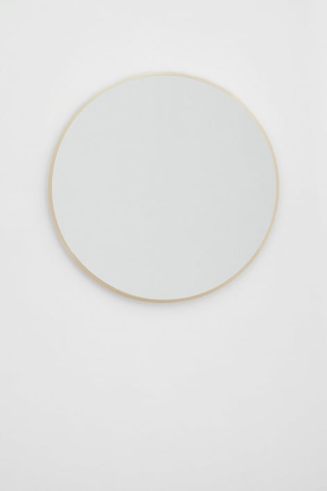 Miroir mural rond en aluminium (Ø60 cm) Oreste