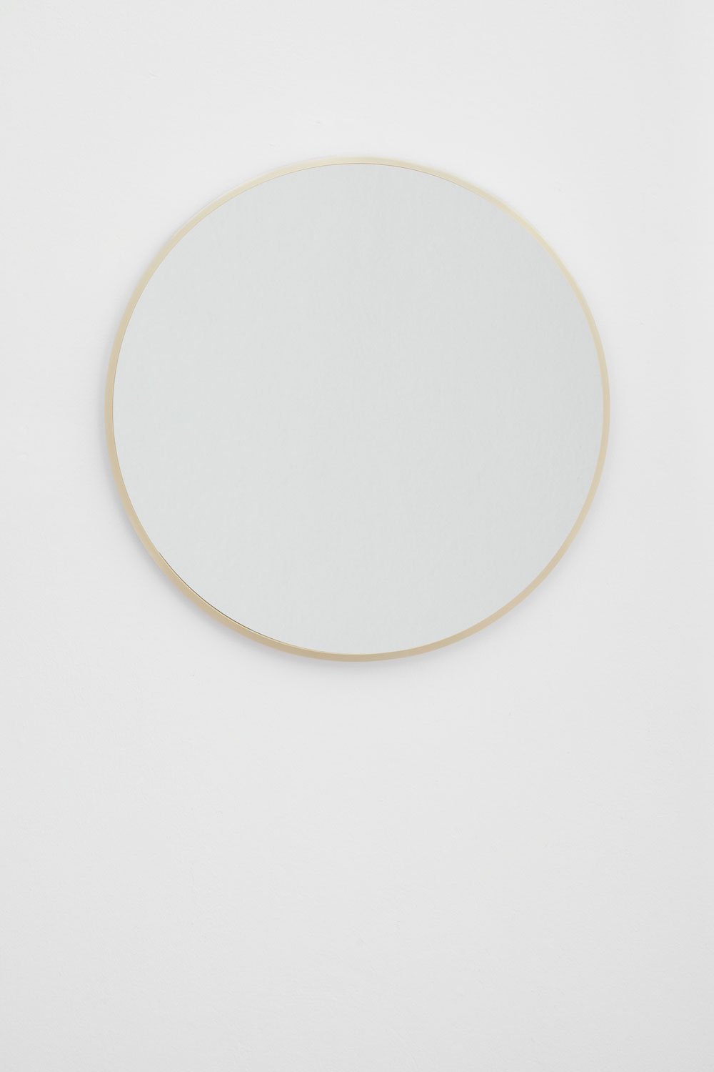 Miroir mural rond en aluminium (Ø60 cm) Oreste, image de la galerie 1