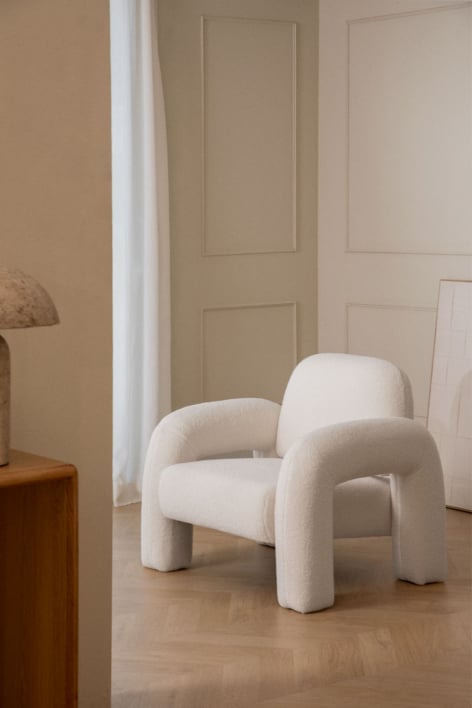 Fauteuil en peau de mouton Nicxon