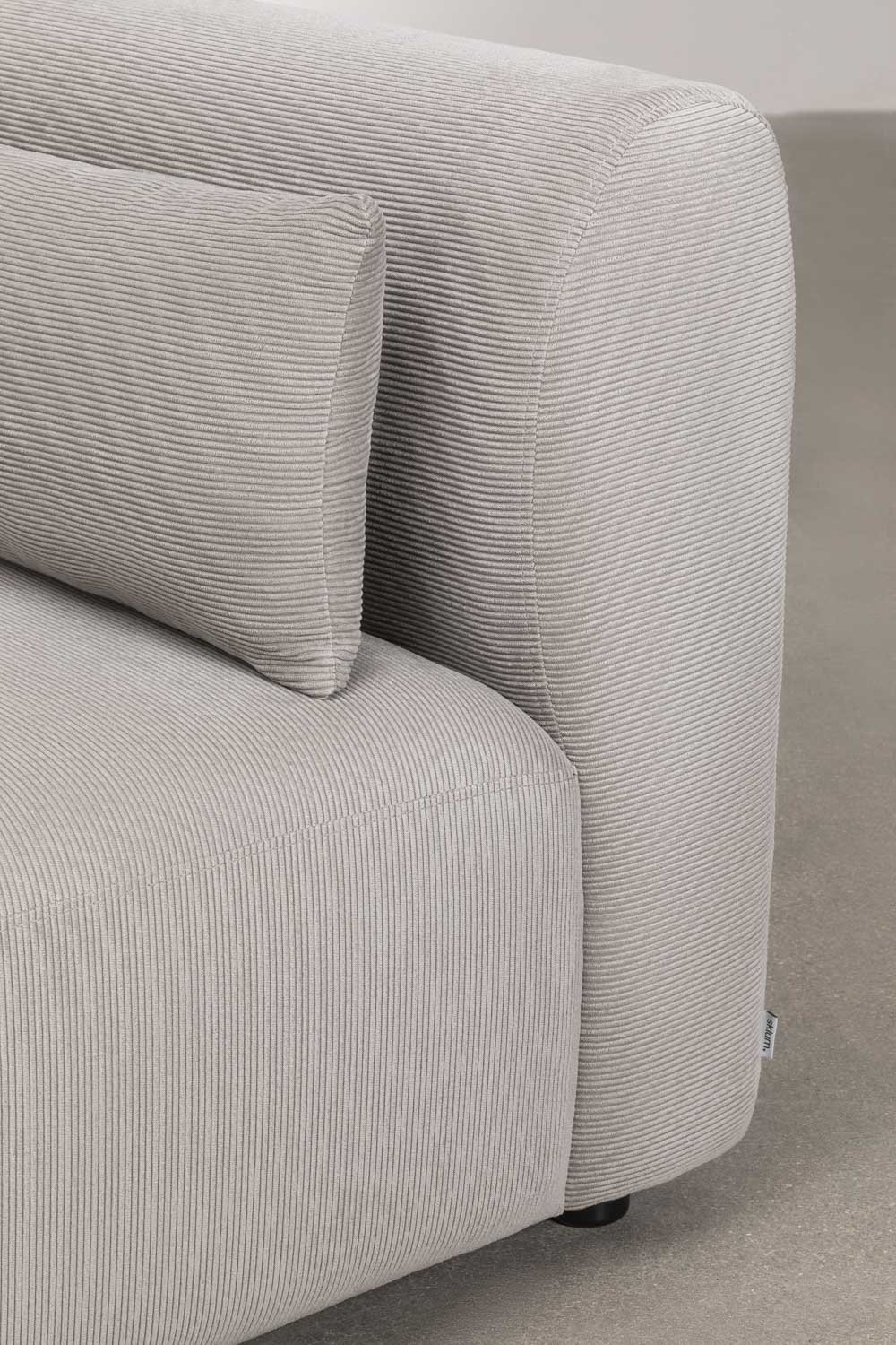 Canapé d'angle modulaire 3 pièces Fogler avec méridienne à gauche, image de la galerie 6