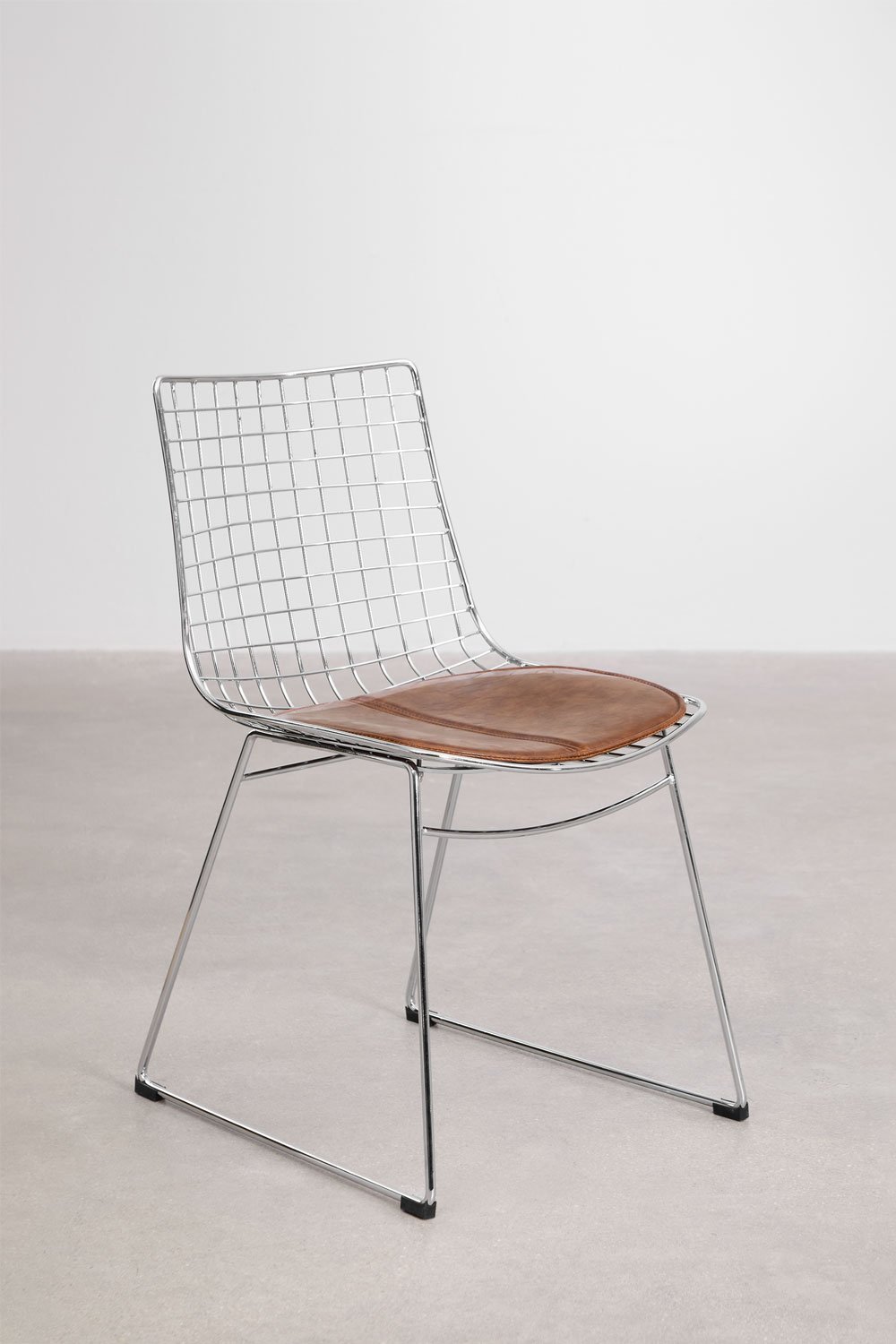 Pack de 2 chaises de salle à manger en acier Renee, image de la galerie 3