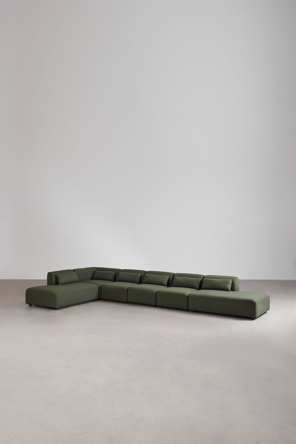 Canapé modulaire d'angle 6 pièces Fogler avec méridienne double, image de la galerie 1