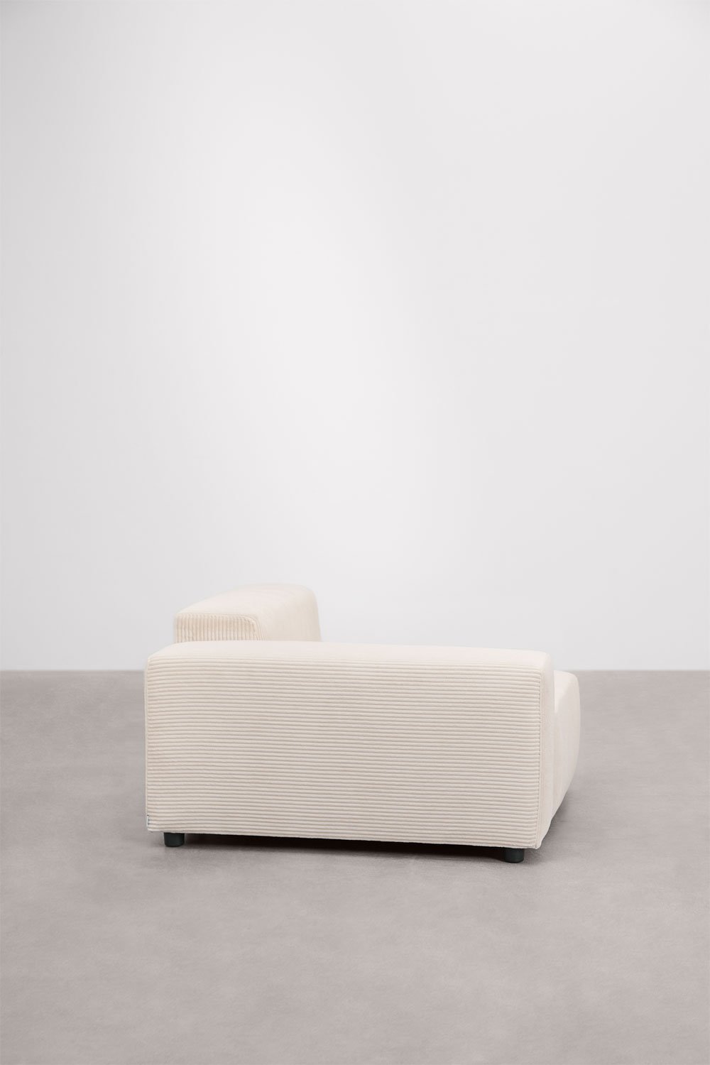 Module d'angle gauche 115x113 cm avec accoudoir bas pour canapé modulable Bruna , image de la galerie 3