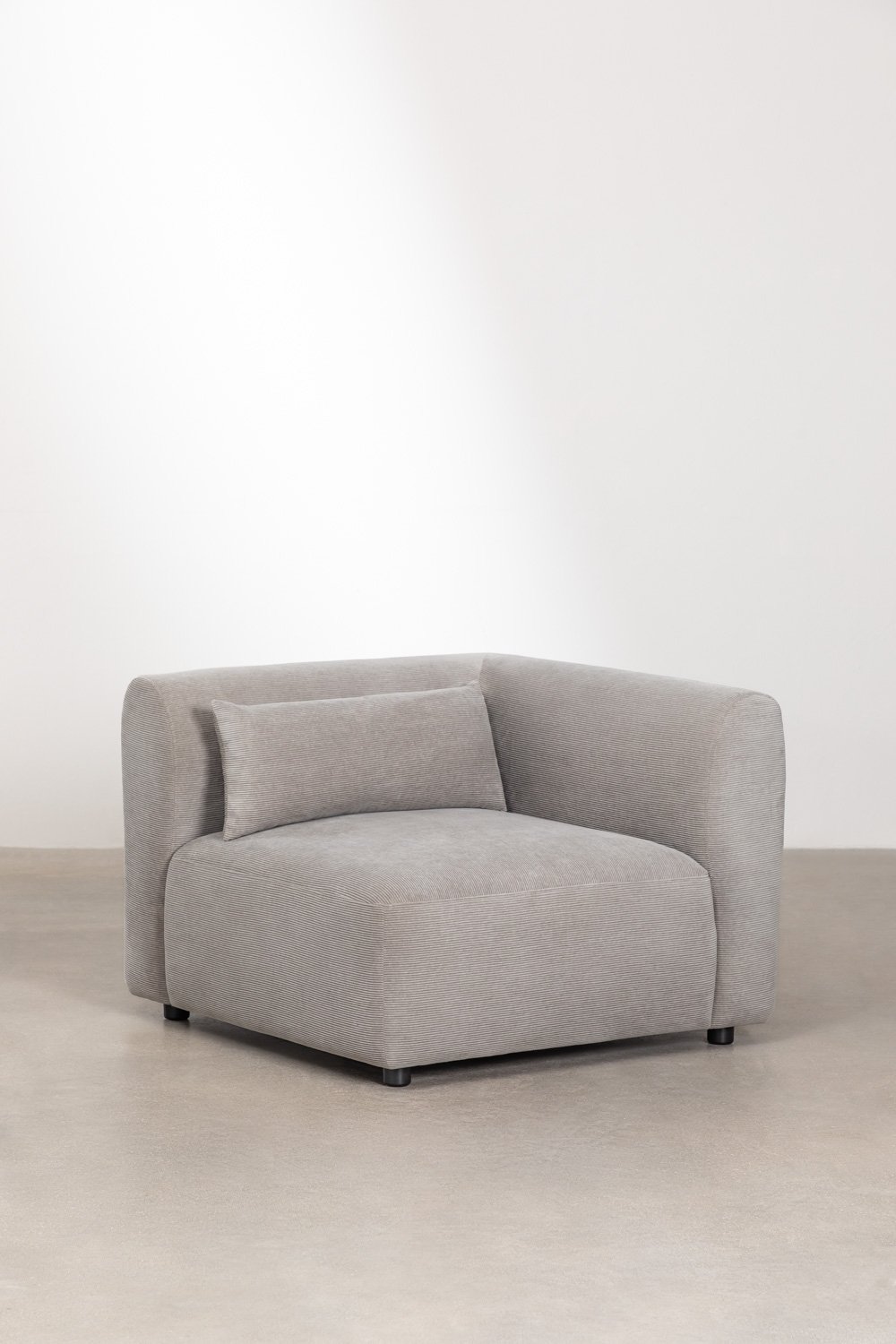 Canapé d'angle modulaire 4 pièces Fogler avec méridienne droite, image de la galerie 4