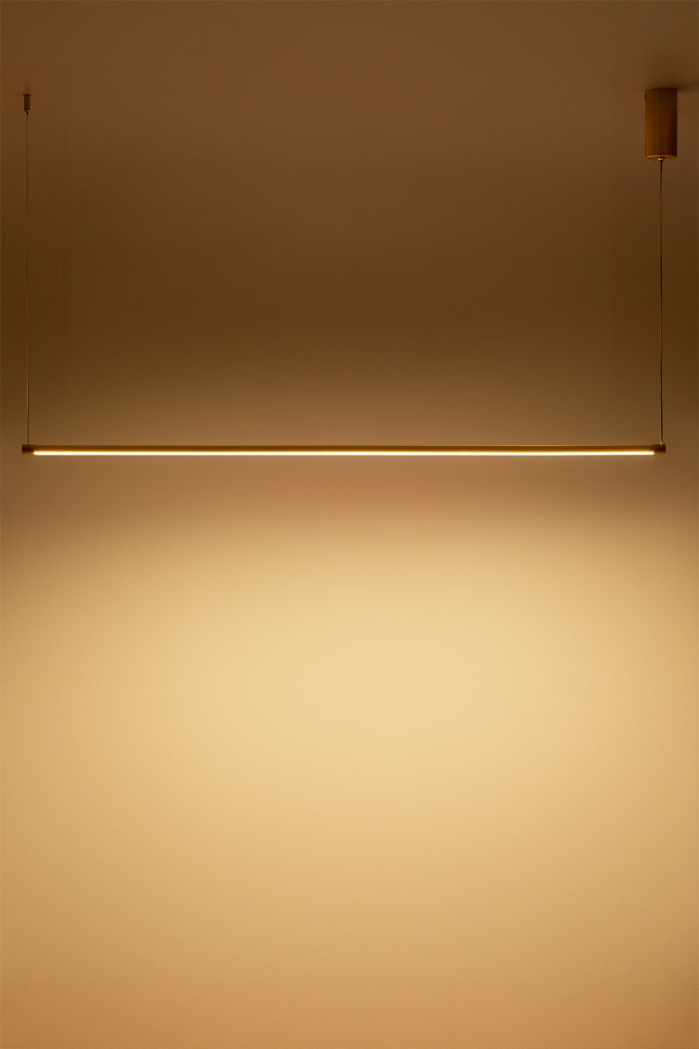 Lampe suspendue linéaire LED 120 cm en métal Bergene, image de la galerie 4