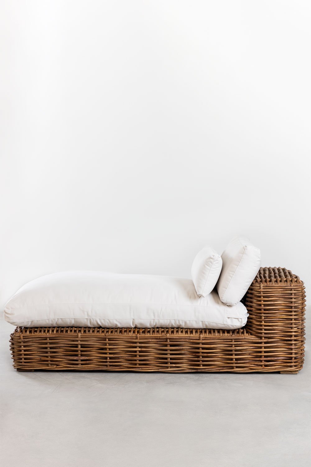 Chaise longue de jardin en rotin Milu, image de la galerie 5