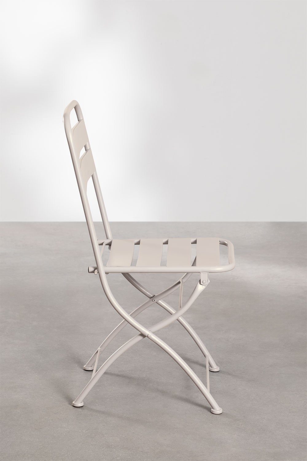 Pack de 4 chaises de salle à manger pliantes en acier Janti, image de la galerie 3