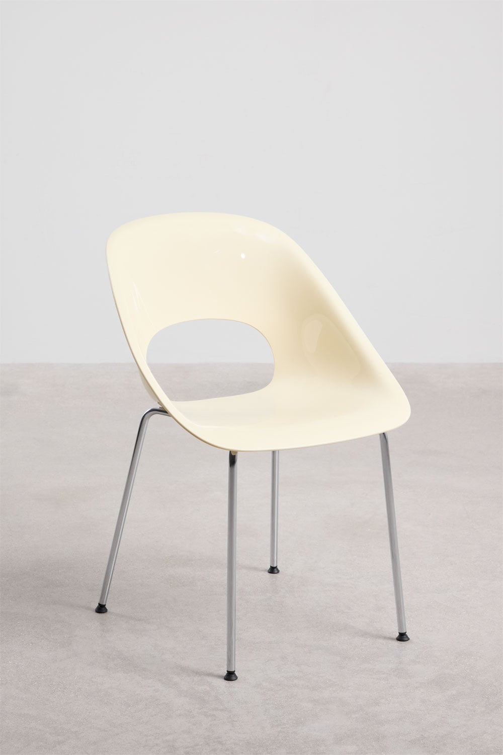 Pack de 2 chaises de salle à manger en polypropylène et fer Louna, image de la galerie 3