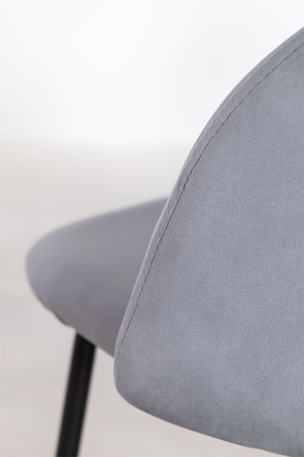 Pack de 2 tabourets hauts en velours Kana Design, image de la galerie 5