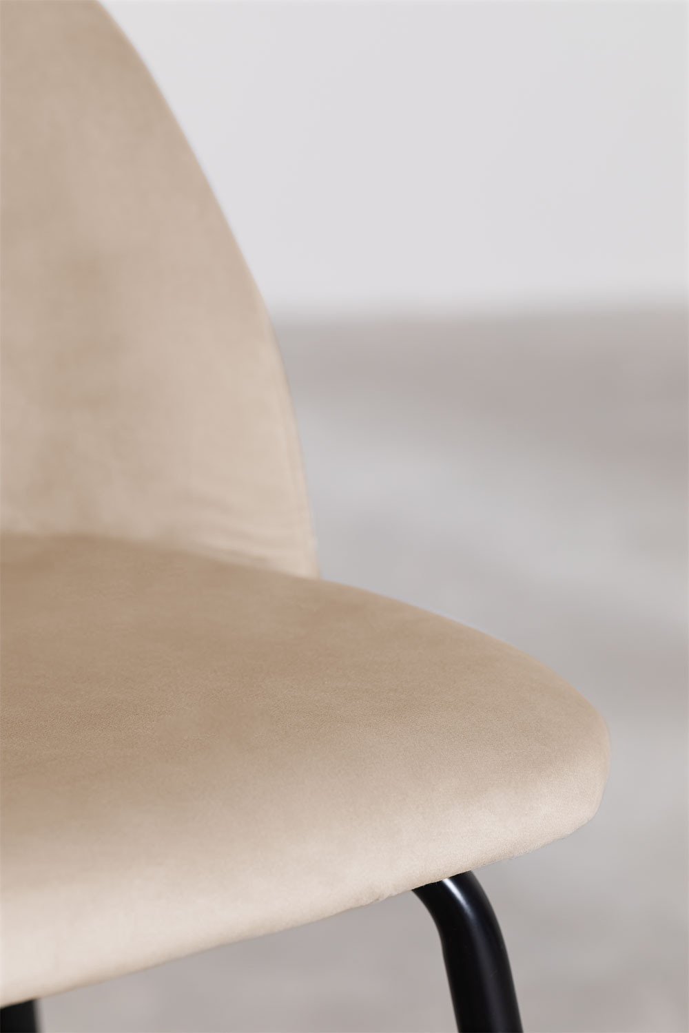 Pack de 2 tabourets hauts en velours Kana Design, image de la galerie 4