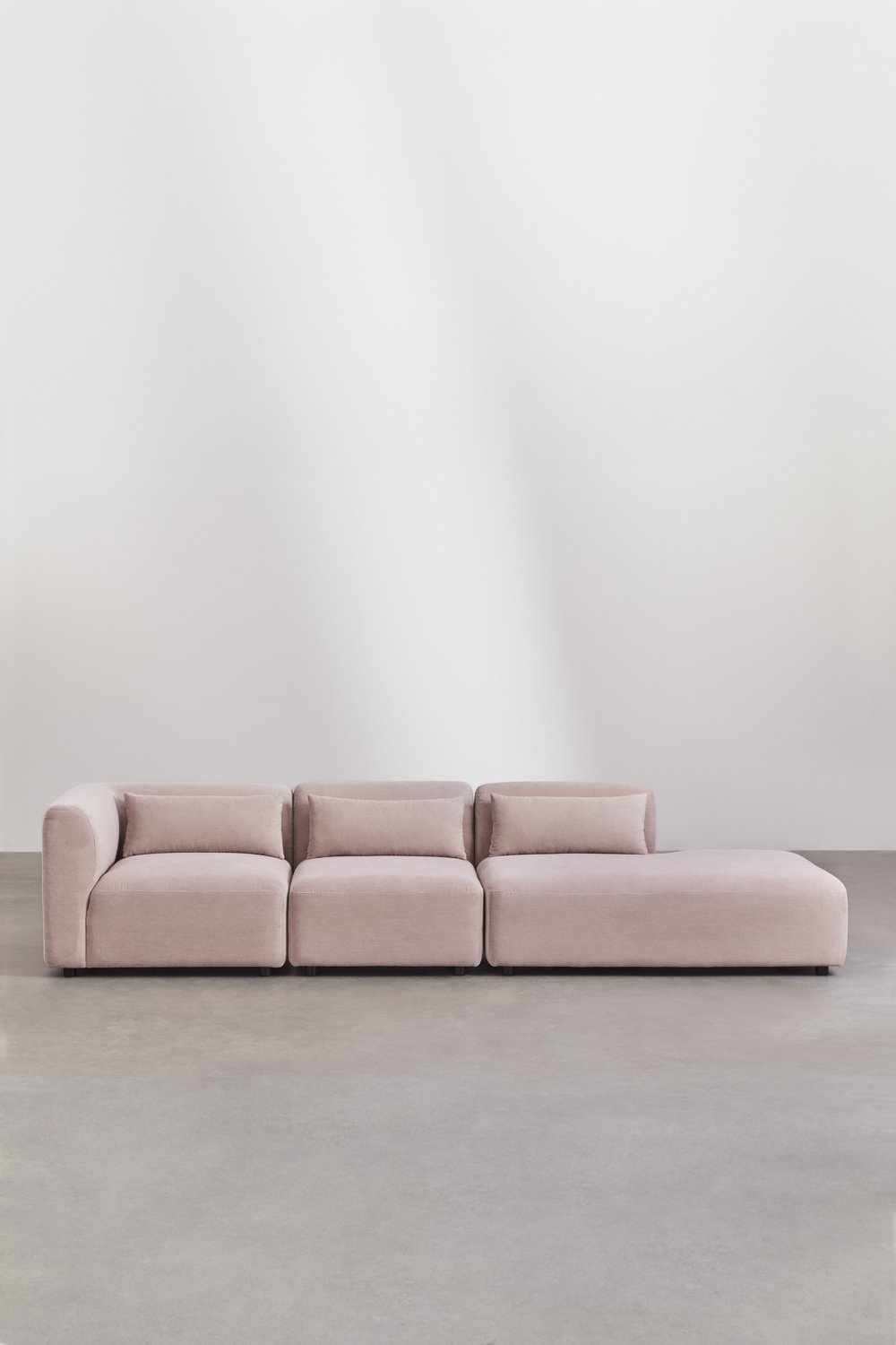 Canapé modulaire d'angle 3 pièces Fogler avec méridienne droite, image de la galerie 3