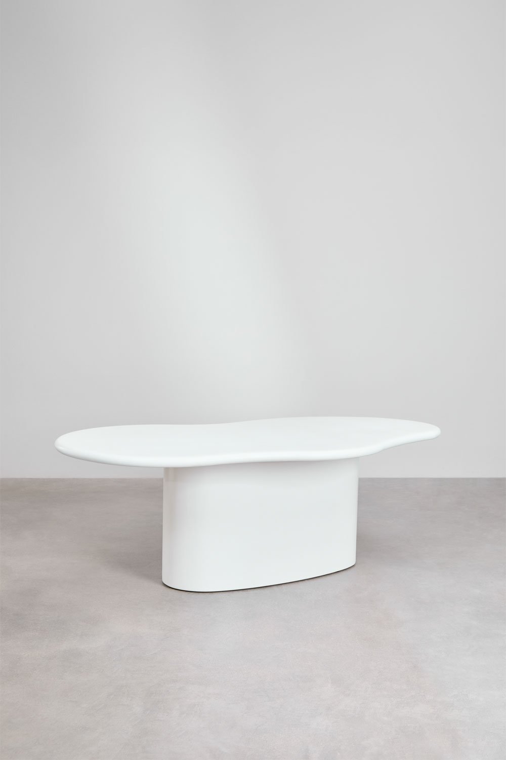 Table de jardin ovale 230x130 cm en ciment de Vaduz, image de la galerie 1