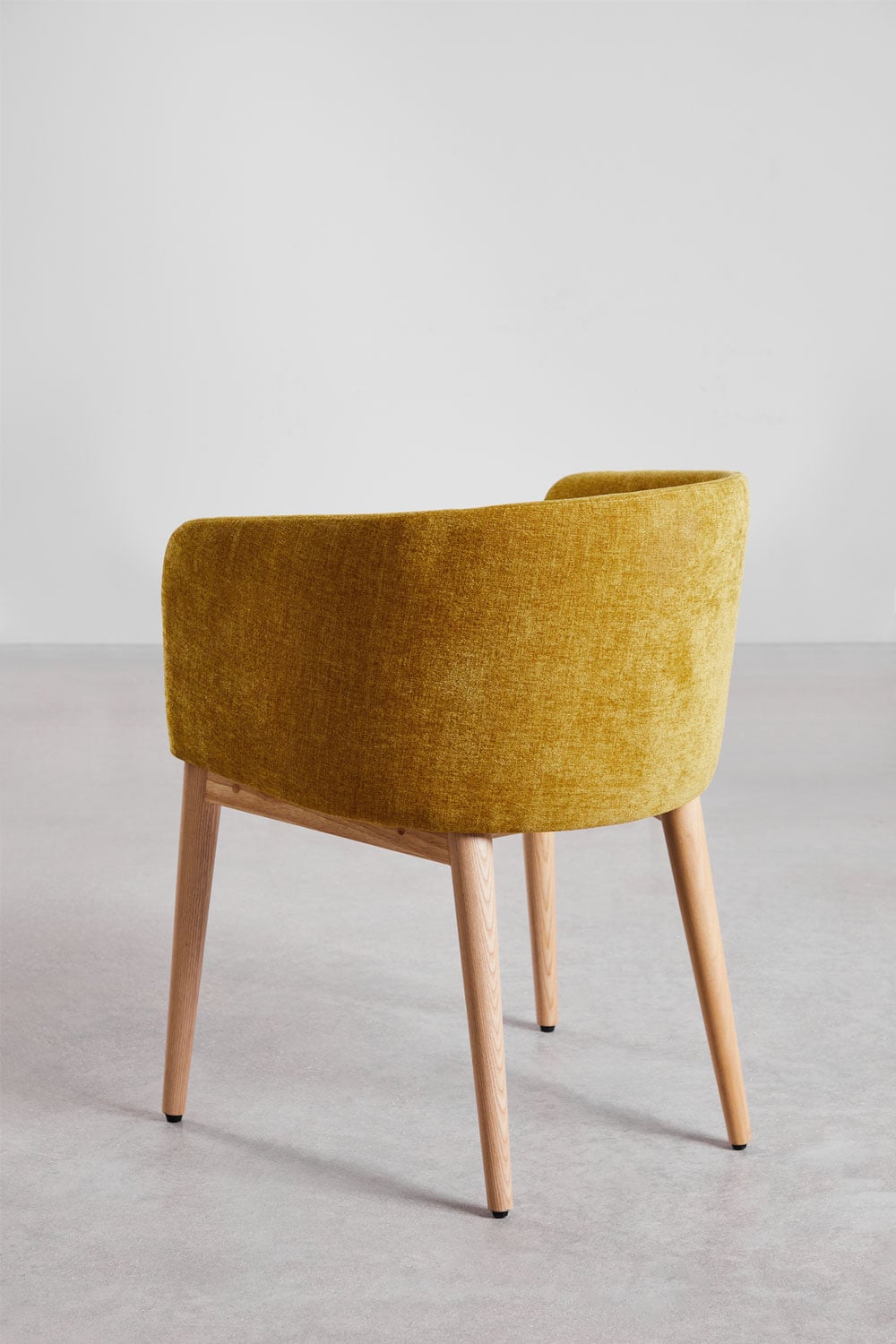 Pack de 4 chaises de salle à manger rembourrées Bunia avec accoudoirs, image de la galerie 5