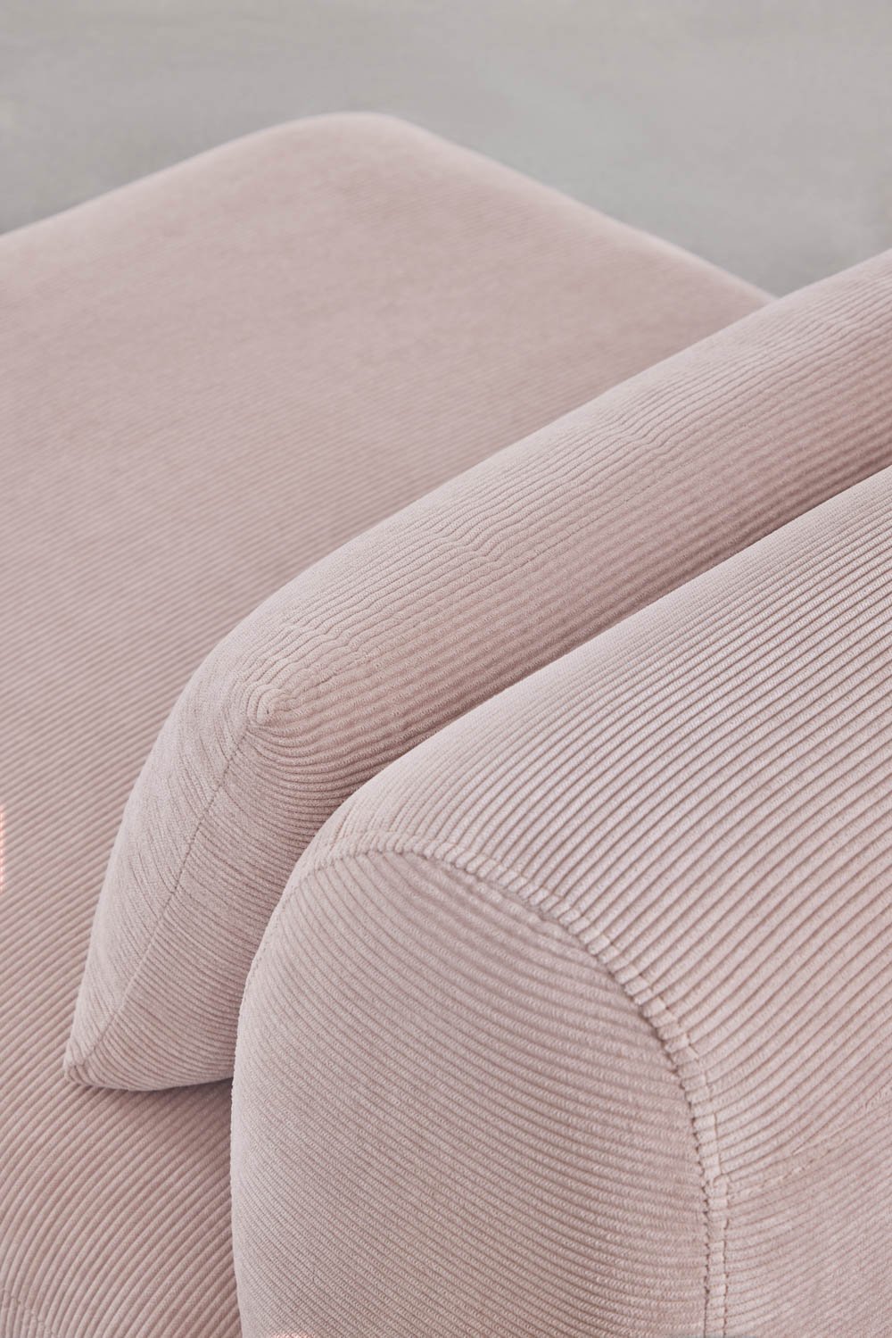 Canapé modulable 3 pièces avec méridienne droite et pouf Fogler, image de la galerie 2