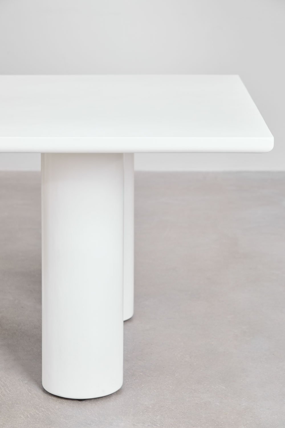 Table de salle à manger carrée 150x150 cm en ciment Lisboa, image de la galerie 4