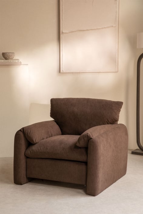 Fauteuil tapissé Serra