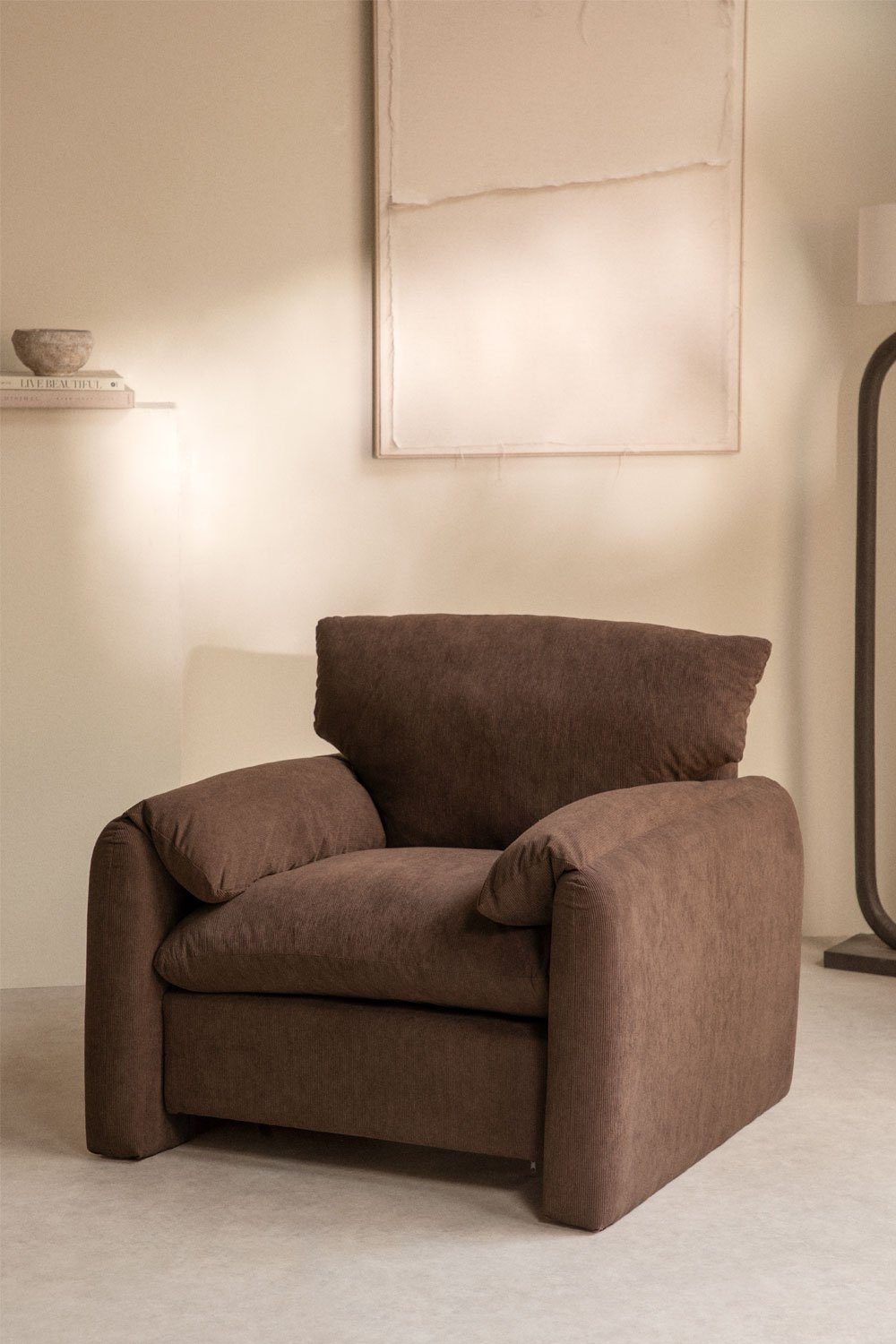 Fauteuil tapissé Serra, image de la galerie 1