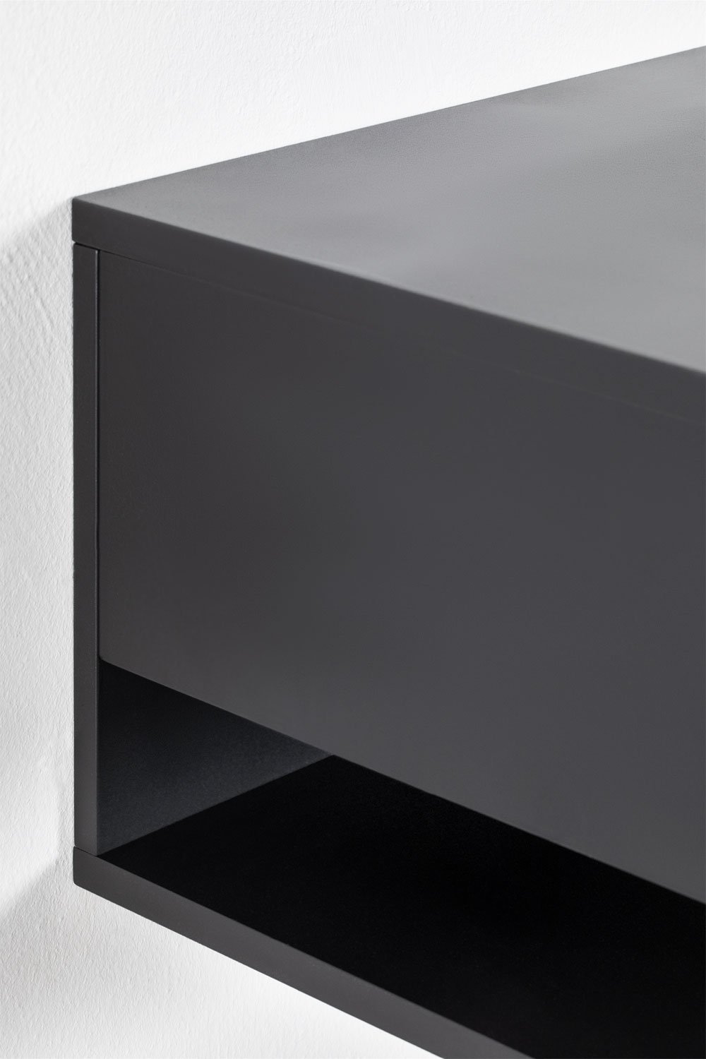 Pack de 2 tables de chevet flottantes rectangulaires 40x30 cm avec tiroir Griviza, image de la galerie 4