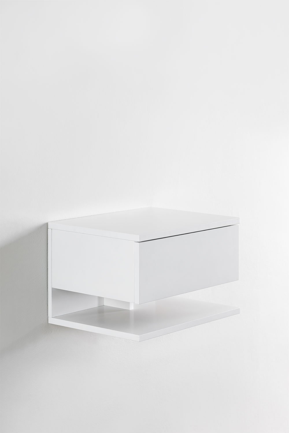 Pack de 2 tables de chevet flottantes avec tiroir Griviza, image de la galerie 2